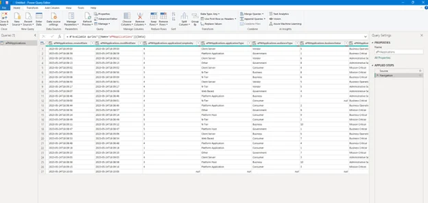 columns to generate charts