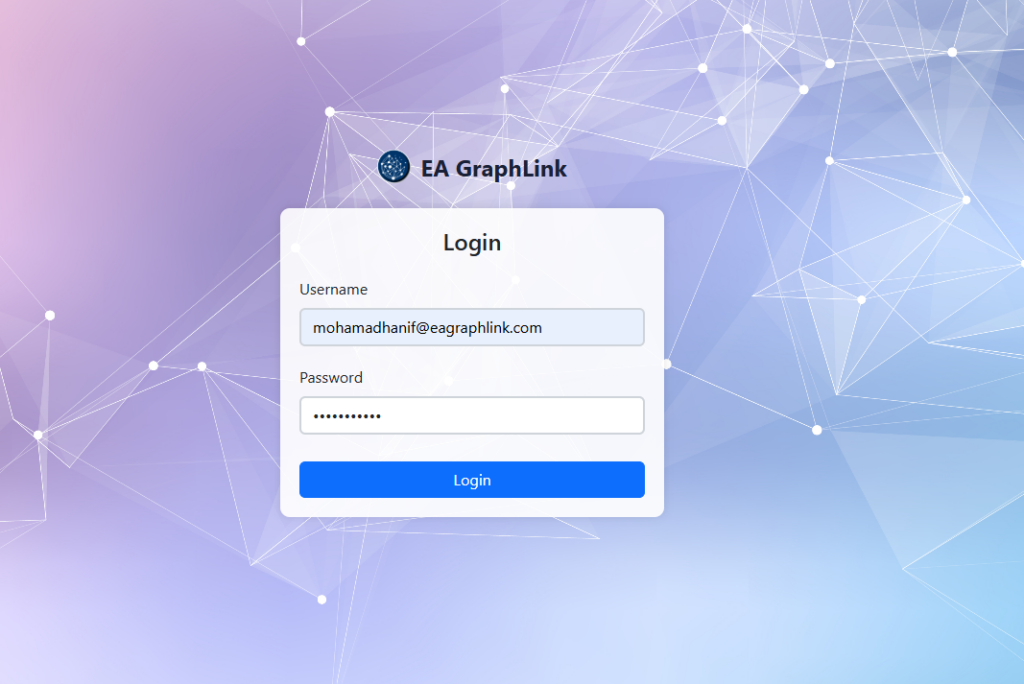 login page