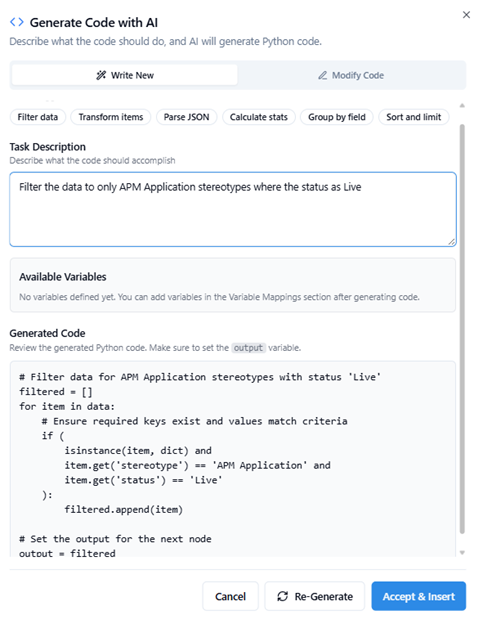 Accept & Insert button