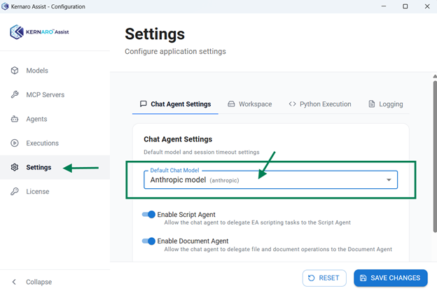 Default Model Behaviour