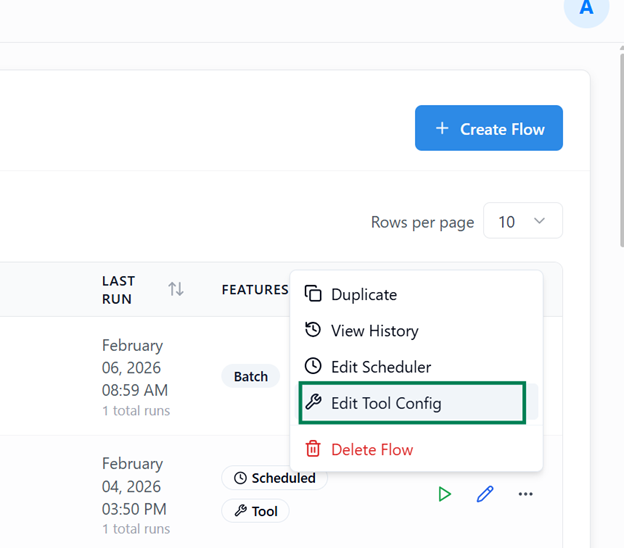 Edit Name and Description of the added Tool