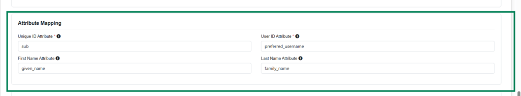 attribute mapping