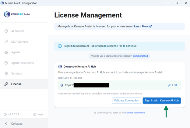 Sign In with Kernaro AI Hub